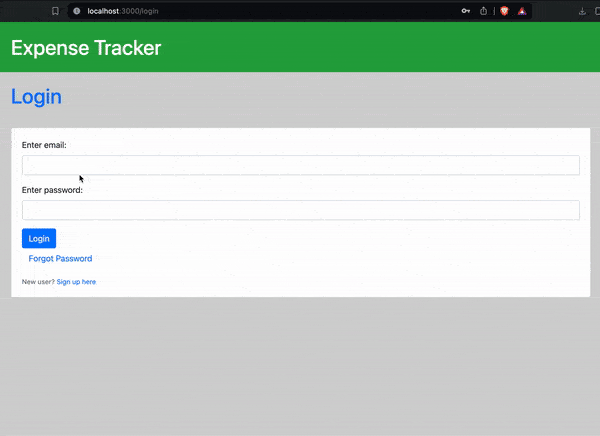 Expense Tacker App
